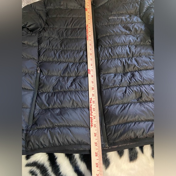 Eddie Bauer Sz XL Black Down Puffer Men’s Full Zip Jacket - Picture 4 of 11